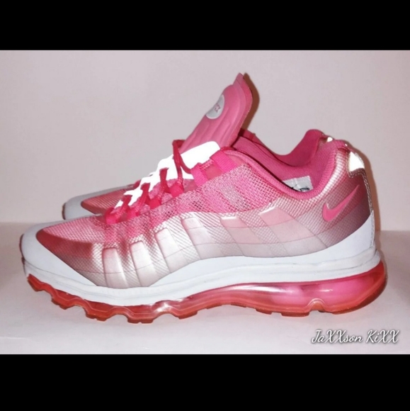 Nike AIR MAX 95 360 GS 'SPARK PINK STEALTH'. Size 7y - Picture 4 of 10